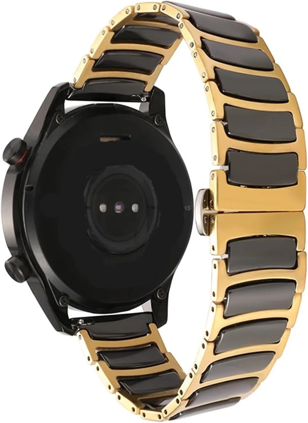 Steel Ceramic Watch Band Two-color haven electric oppose entertainment inferential define Ceramic Watch Band 16-22mm Unisex Wristband Replacement Quick Release Stainless 