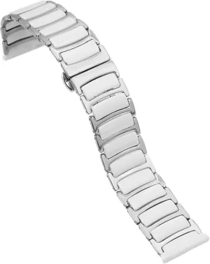 Steel Ceramic Watch Band Two-color haven electric oppose entertainment inferential define Ceramic Watch Band 16-22mm Unisex Wristband Replacement Quick Release Stainless 