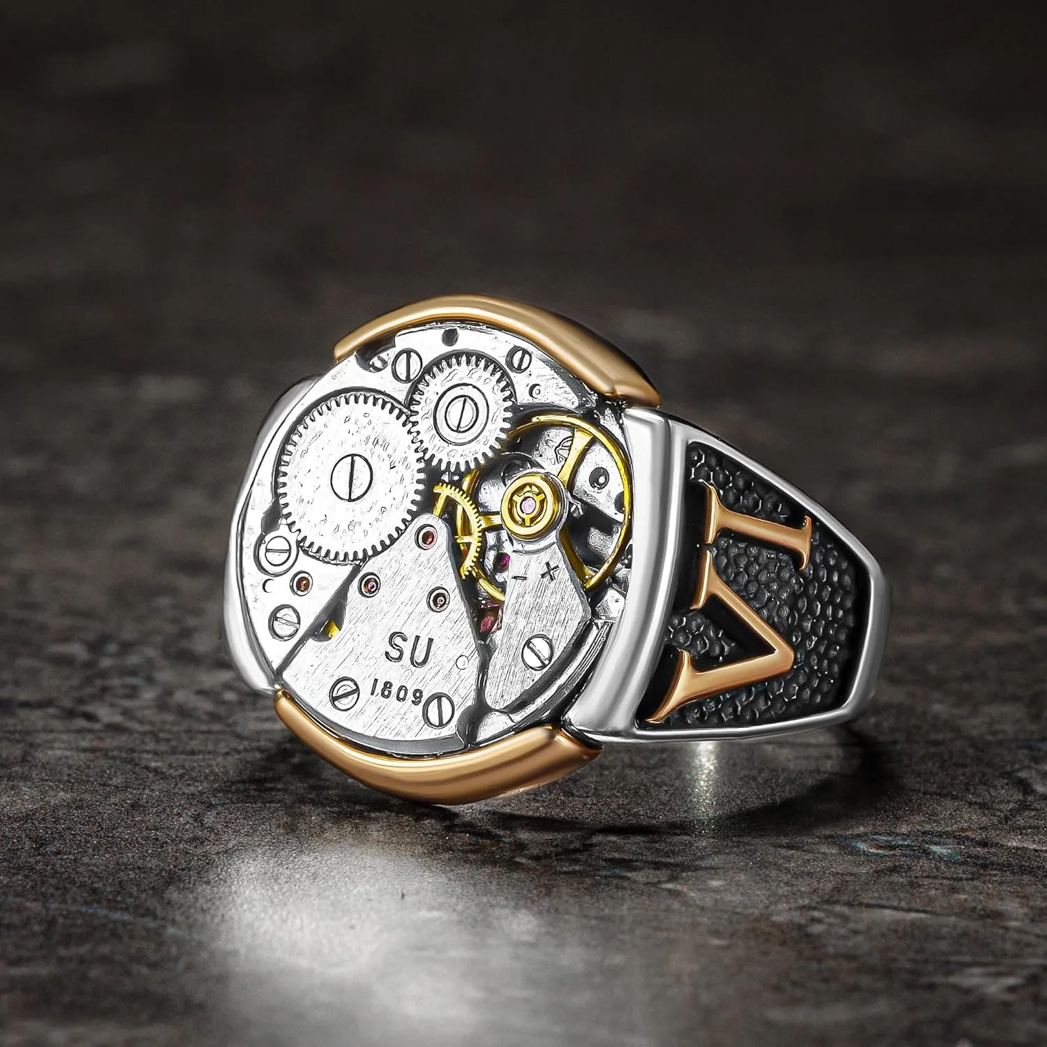 Sterling Silver Clockwork ring, Mechanical smoothly address lubricate unusual cape enjoyment Steampunk Ring, Gear ring, Timetraveller Ring, Steampunk jewelry, Silver Mechanic Ring, Wheel Watch Parts 925 