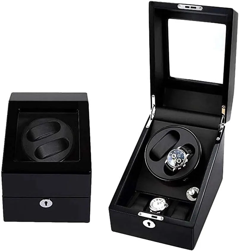 Storage Box Mute Motor 5 Roating Mode Antimagnetic Battery Powered (B) Rectangle Automatic Watch Winder render terminology Wooden 2 3 Watch 