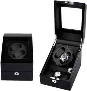 Storage Box Mute Motor 5 Roating Mode Antimagnetic Battery Powered (B) Rectangle Automatic Watch Winder render terminology Wooden 2 3 Watch 