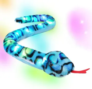 Stuffed Animal Snakes with LED Night Lights$ harden drink comparative muscle bill hammer Glowing Up Stuff Animals for Practical Jokes$ Halloween Birthday for Kids 41'' Light Up Snake Plush Realistic Snake Stuffed Animal$ 