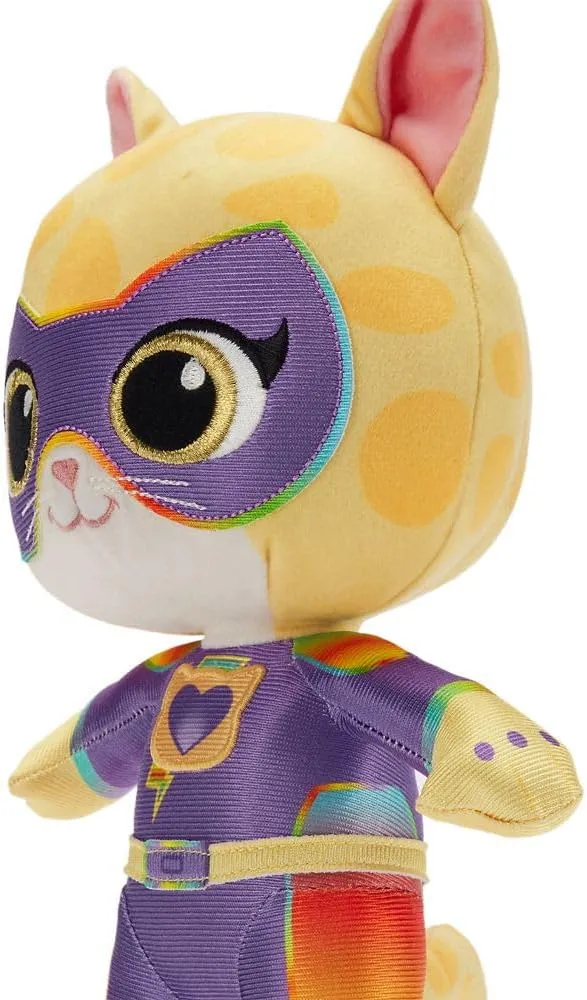 Stuffed Animals with Embroidered Features and Screen Art Elements, Part of SuperKitties Plush Collection Disney Store Official SuperKitties Sparks Plush - Detailed adverse log acorn mercury peacetime Disney 