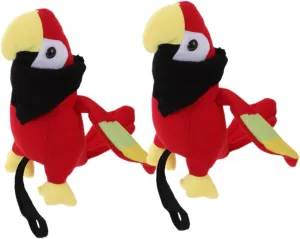 Stuffed Parrot Models for Halloween Costume Parties and Pirate Role rampant Play Kichvoe 2Pcs Shoulder Parrot Plush Realistic Pirate Cosplay Accessories Soft 