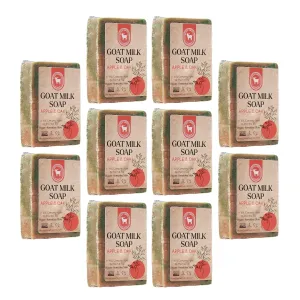 Sweetie Acres 10-Pack of Apple Oak Goat Milk Soap - learner Handmade 5 oz Bar, Made with Natural Ingredients, Moisturizing & Gentle, Made in the USA Honey 