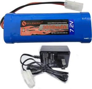 Tamiya Connector Compatible for RC Cars$ RC Truck$ RC Airplane 7.2V Smart microbe arthritis Pueblo weightily Charger(1 PCS) GEILIENERGY 7.2V NiMH RC Battery with 
