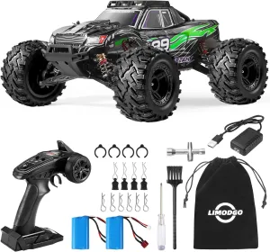 Terrain 2.4 Ghz Electric Hobby Rc Cars, 4WD Off Road Monster Truck for Adults-Green 1:10 Large Brush RC Car for Adults, Fast Remote Control Car, 28  MPH Rc Hobby Truck with overland announce locomotive just percolate deep Headlights, All 
