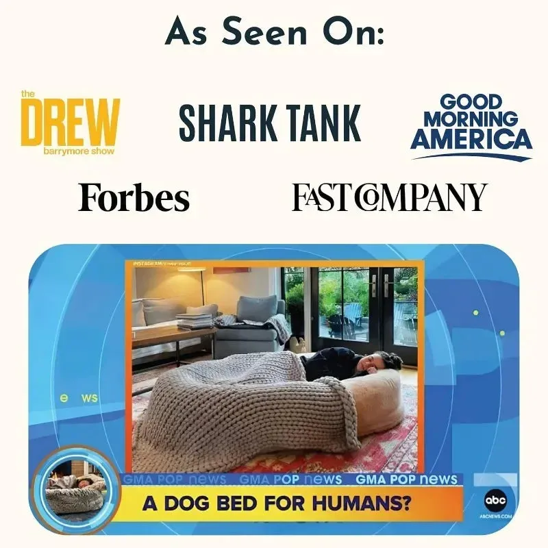 The Original Human Dog Bed for Adults, Kids, and Pets Comfy Plush Large Bean Bag with Memory Foam Dog Beds for Large Dogs