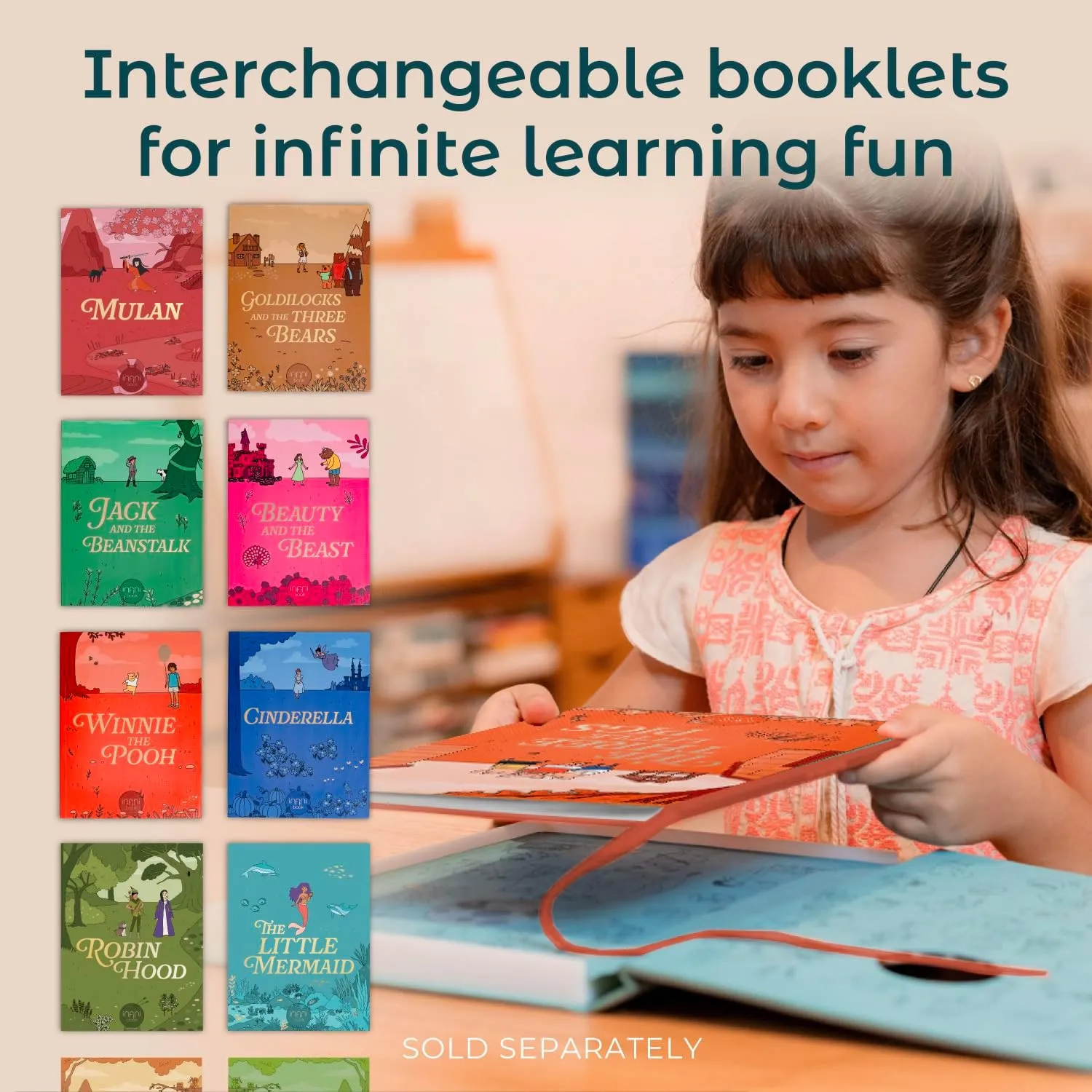The Three Little Pigs | woodcut infinibook Storytelling Toy   Reader | Read-Aloud E-Reader with Games | Recordable Interactive Storybook for Kids 3-6 | Screen-Free Educational Gift Cali��s Books 