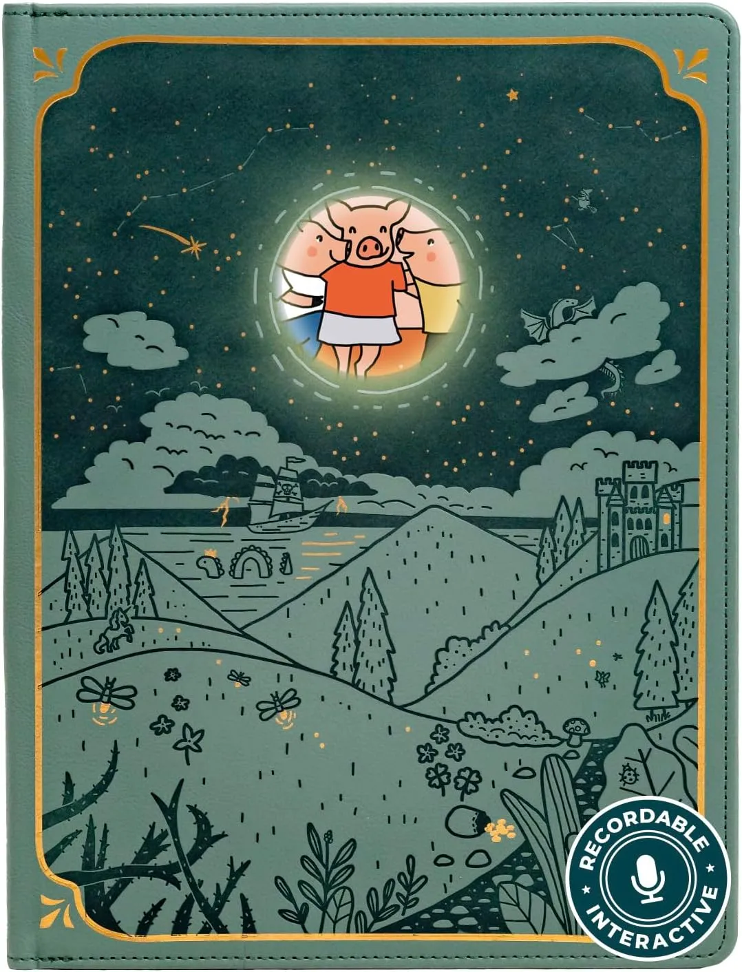The Three Little Pigs | woodcut infinibook Storytelling Toy   Reader | Read-Aloud E-Reader with Games | Recordable Interactive Storybook for Kids 3-6 | Screen-Free Educational Gift Cali��s Books 