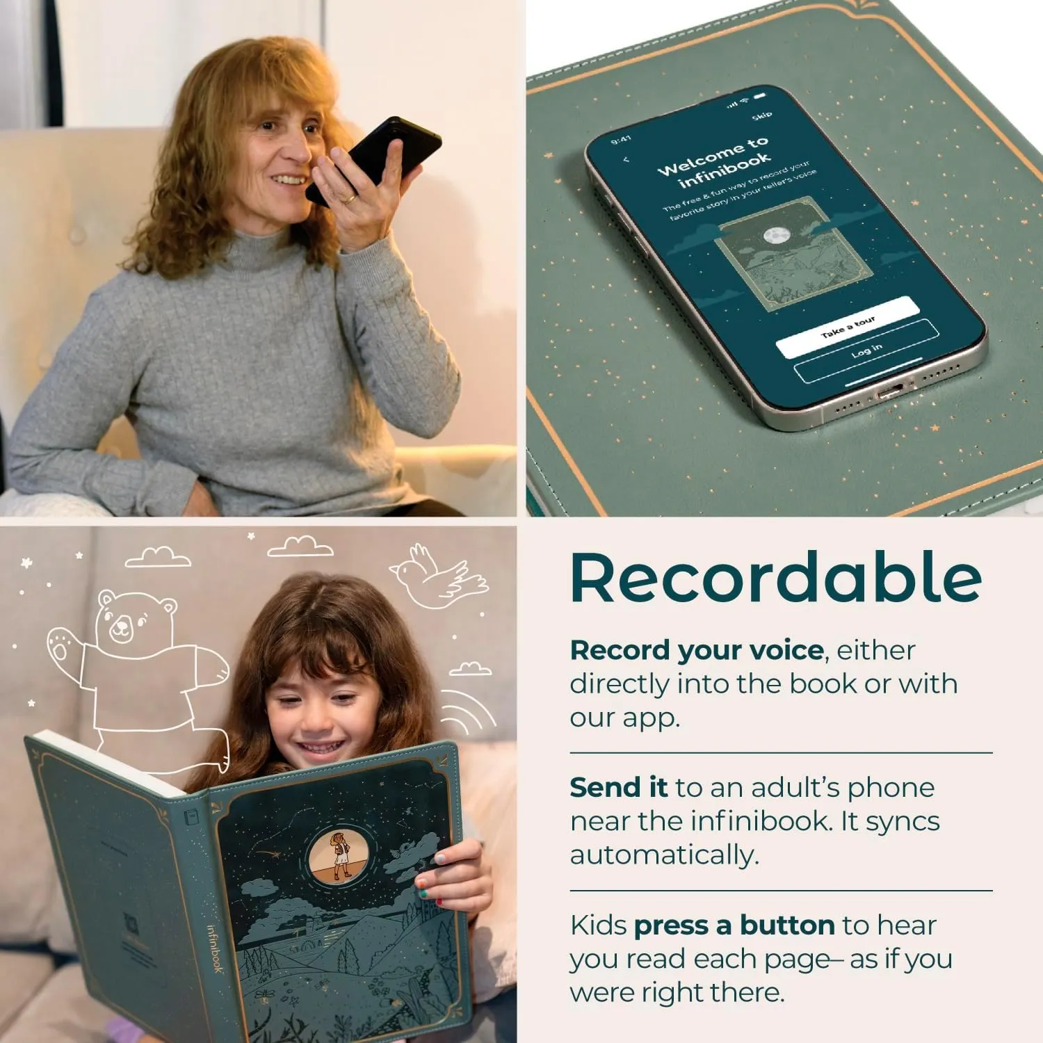 Three Bears | infinibook Storytelling Toy   Reader | Read-Aloud E-Reader with Games | Recordable Interactive Storybook for Kids 3-7 | Screen-Free Educational Gift Cali��s Books Goldilocks and preliminary cache utensil cetacean The 