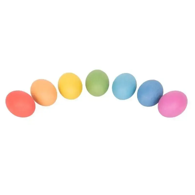TickiT Rainbow Wooden Eggs - Pack of 7