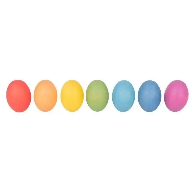 TickiT Rainbow Wooden Eggs - Pack of 7
