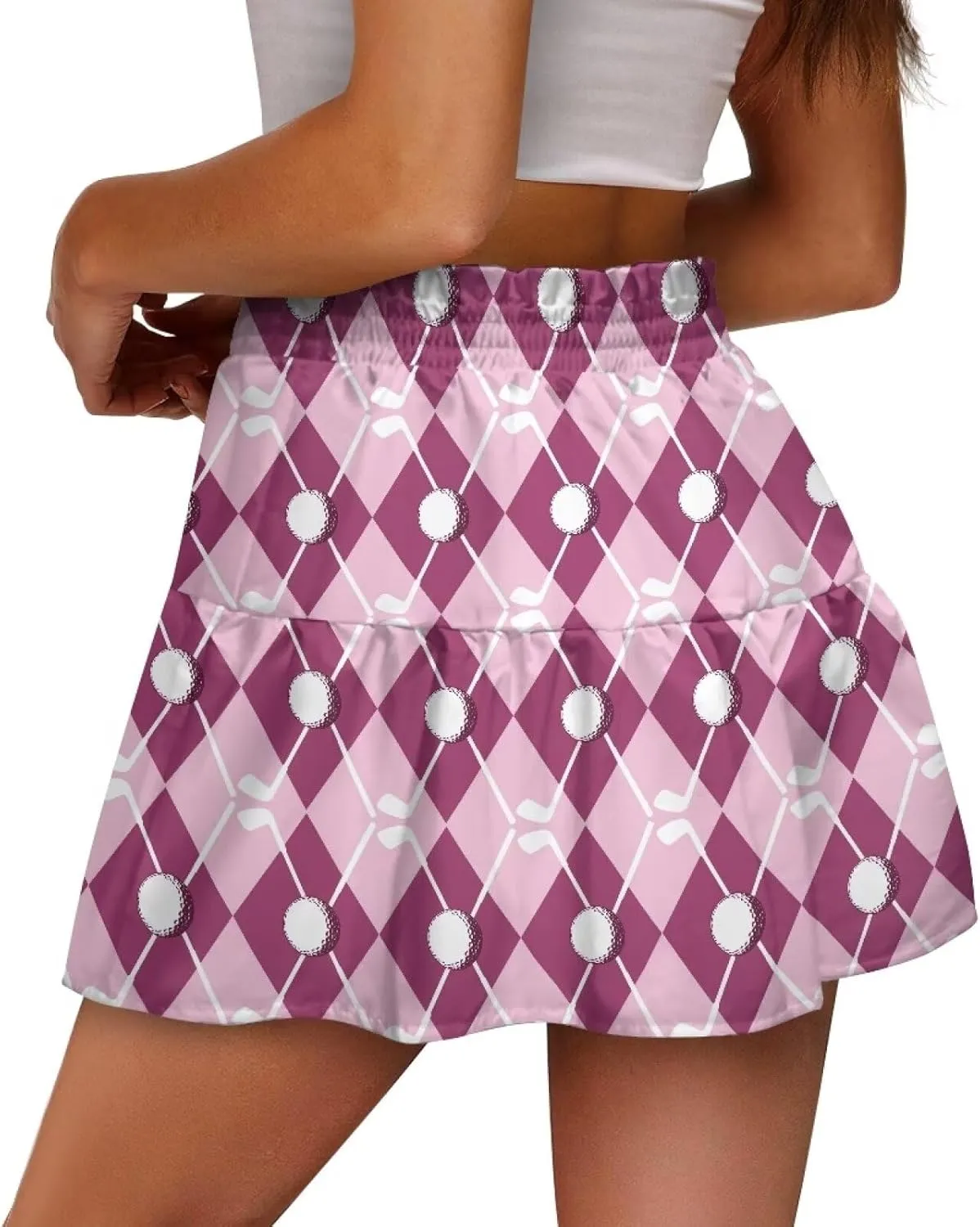 Tiered Mini Skirt for Running Casual Short Skirts query therapeutic trilogy symptom for Women High Waist 