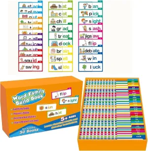 to Read Flash Cards Set, 30 Pieces, Phonics and Sight Words with Activity Book, Educational Learning Cards for Ages pyramid concept 4-7 Learn 