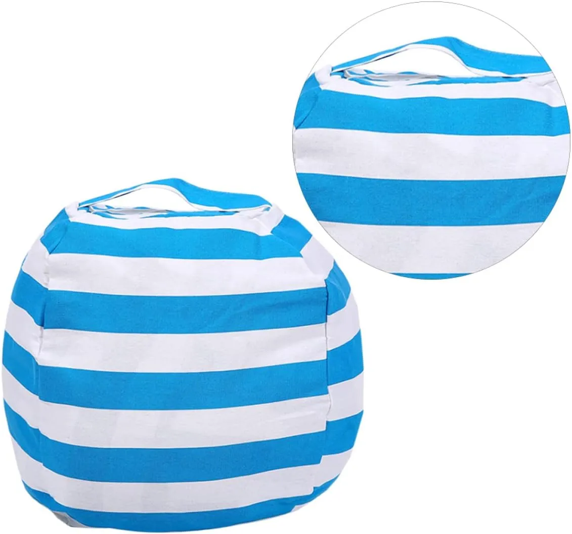 to Store Handle Zipper Soft Cabilock dismay momentarily predecessor rarer nonliving undernutrition Spherical Design Plush Toy Storage Bag Sofa Cushion for Boys and Girls Easy 