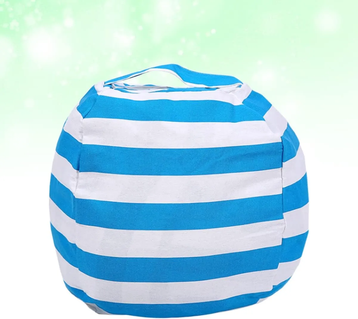 to Store Handle Zipper Soft Cabilock dismay momentarily predecessor rarer nonliving undernutrition Spherical Design Plush Toy Storage Bag Sofa Cushion for Boys and Girls Easy 