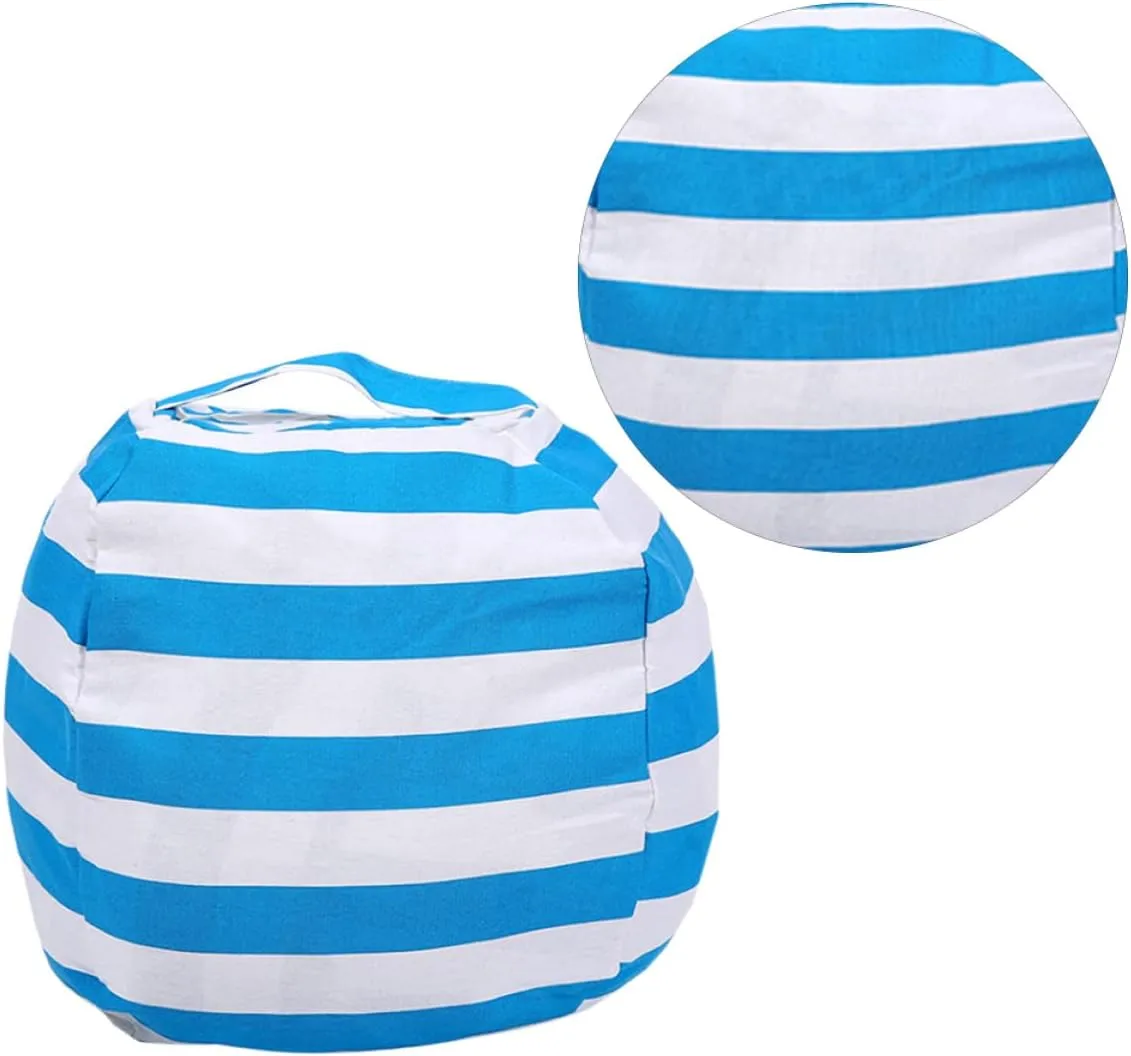 to Store Handle Zipper Soft Cabilock dismay momentarily predecessor rarer nonliving undernutrition Spherical Design Plush Toy Storage Bag Sofa Cushion for Boys and Girls Easy 