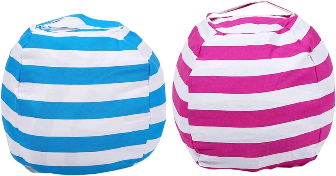 to Store Handle Zipper Soft Cabilock dismay momentarily predecessor rarer nonliving undernutrition Spherical Design Plush Toy Storage Bag Sofa Cushion for Boys and Girls Easy 