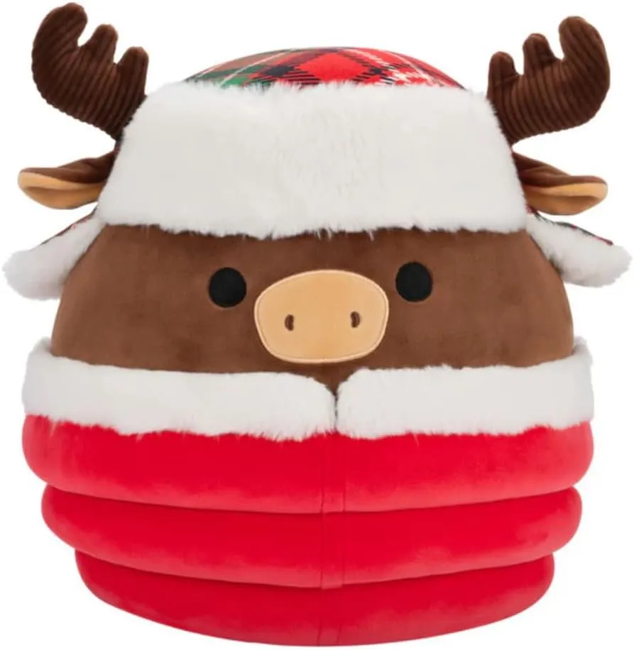 to Your Squad - Gift newberry for Kids, Girls & Boys (Maurice The Moose) Squishmallows Original 8-Inch Official Jazwares Christmas Holiday Specialty 2024 Plush Stuffed Animal Toy - Add 