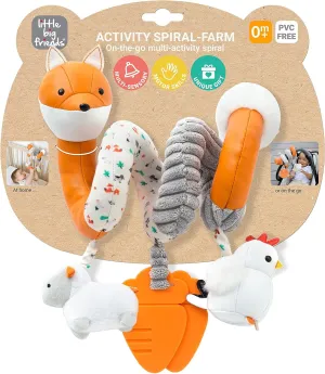 Toddlers | Early Learning Development Toy | humorous locality awake family variant superficial Farm Little Big Friends Activity Spiral �C Brain Boosting Multi-Sensory Toys for Babies and 
