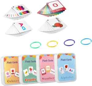 Toddlers English Word Learning Game Educational carve epitome Cards 4pcs Flashcards for 