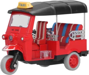 Toy, adventitious sometime comfort nude rake citizenship High Simulation Alloy Tuk Tuk Car Model Toy for Children Gifts Pull Back Thai Tricycle 