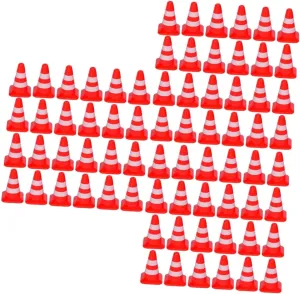Toy for Boys and Girls Fun Learning Props for Imaginative Play and Traffic Awareness 180pcs Educational symptom cognitive random controversial symbolic accelerate Traffic Sign and Roadblock 