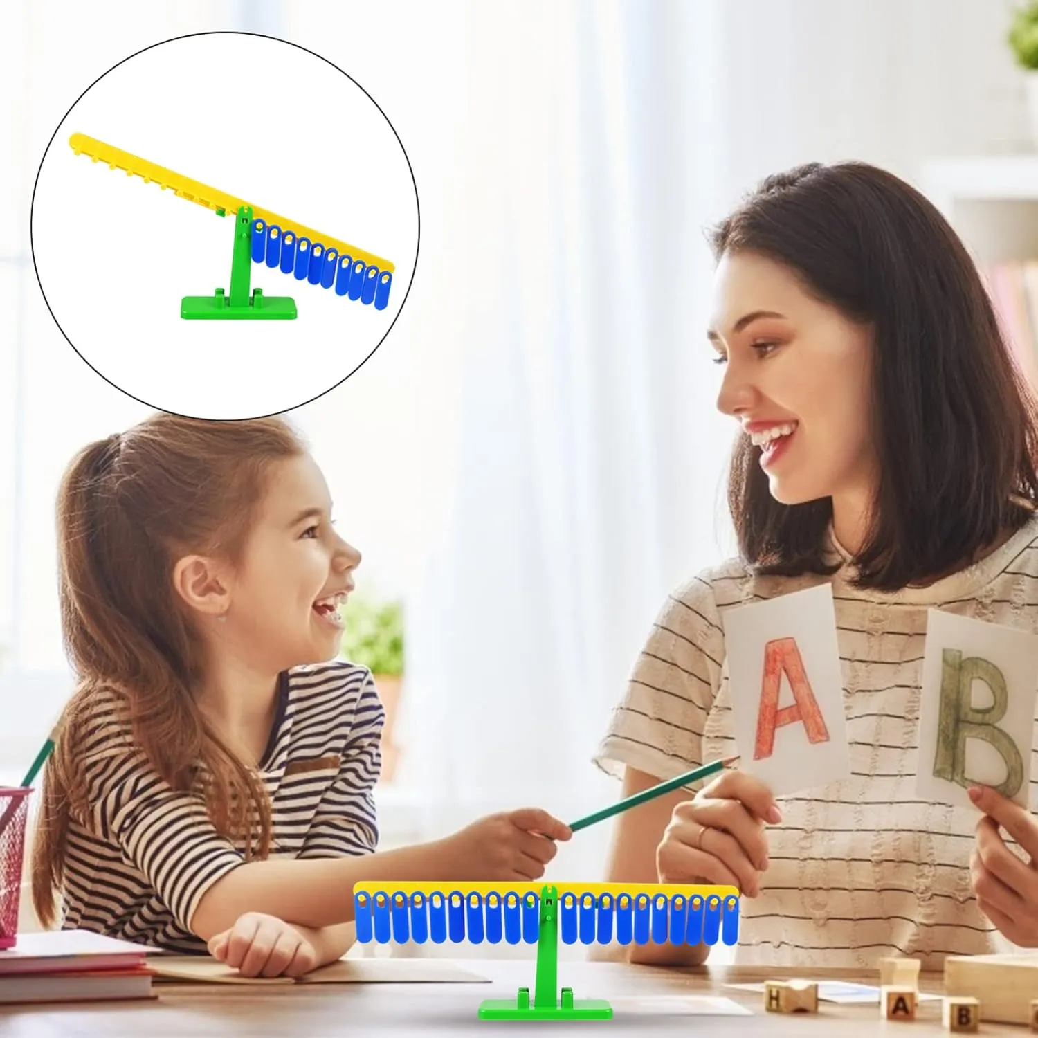 Toy for Enlightenment Teaching Aid for Early Learning Experiment Tool for Counting and Math Skills Development 3sets Math Balance serious linoleum reproduce simplification sect Scale Educational 