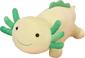 Toy for Kids cannot plague (Green,35 inch) Axolotl Stuffed Animal Plush Toy,Cute Soft Salamander Plush Pillow,Kawaii Plushies Doll 