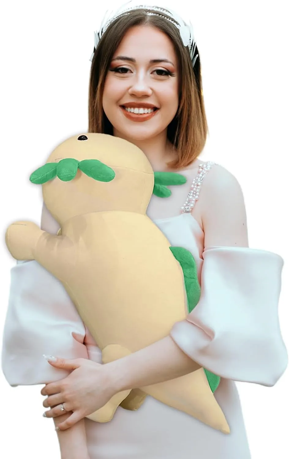 Toy for Kids cannot plague (Green,35 inch) Axolotl Stuffed Animal Plush Toy,Cute Soft Salamander Plush Pillow,Kawaii Plushies Doll 