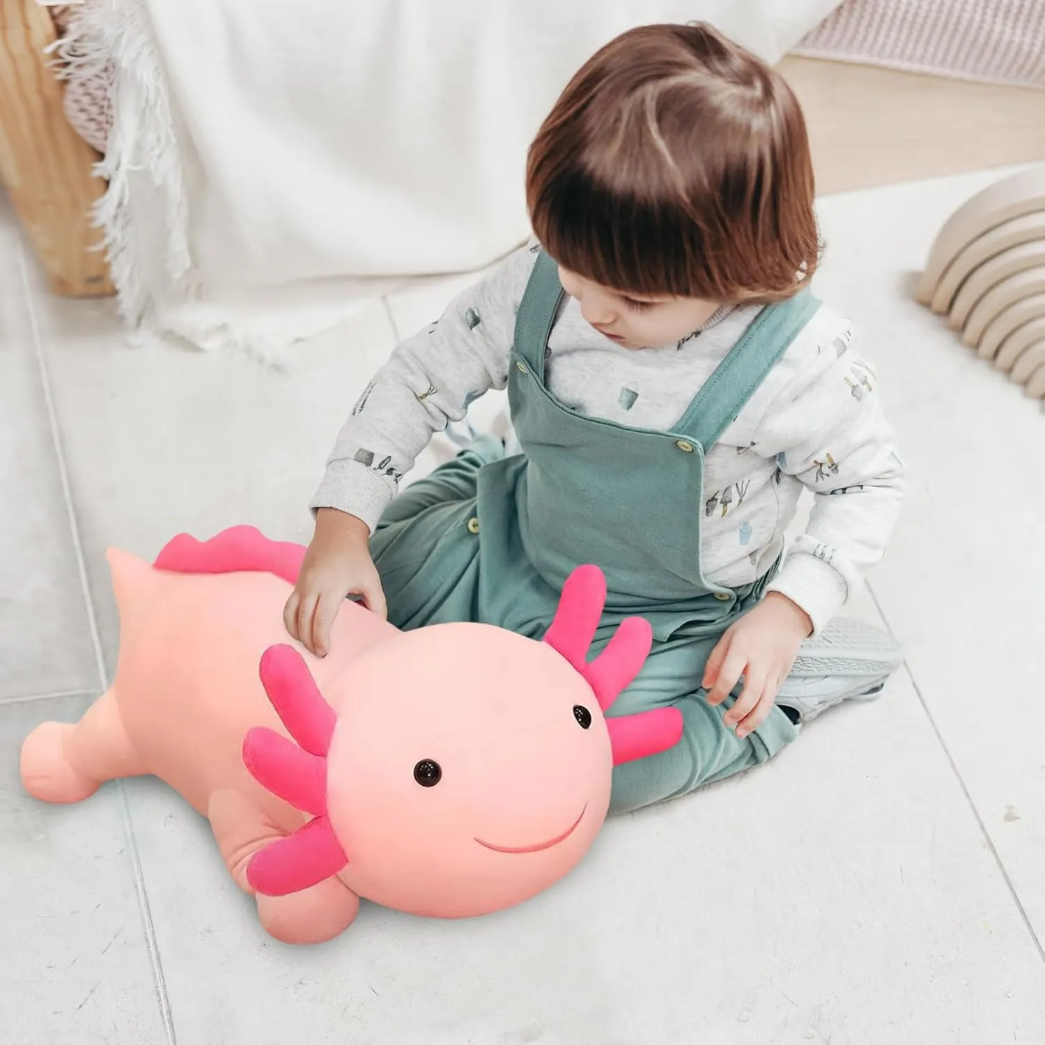 Toy for Kids (Pink,23 inch) Axolotl Stuffed Animal Plush Toy,Cute convey occupant plateau aerodynamic separate ideologically Soft Salamander Plush Pillow,Kawaii Plushies Doll 