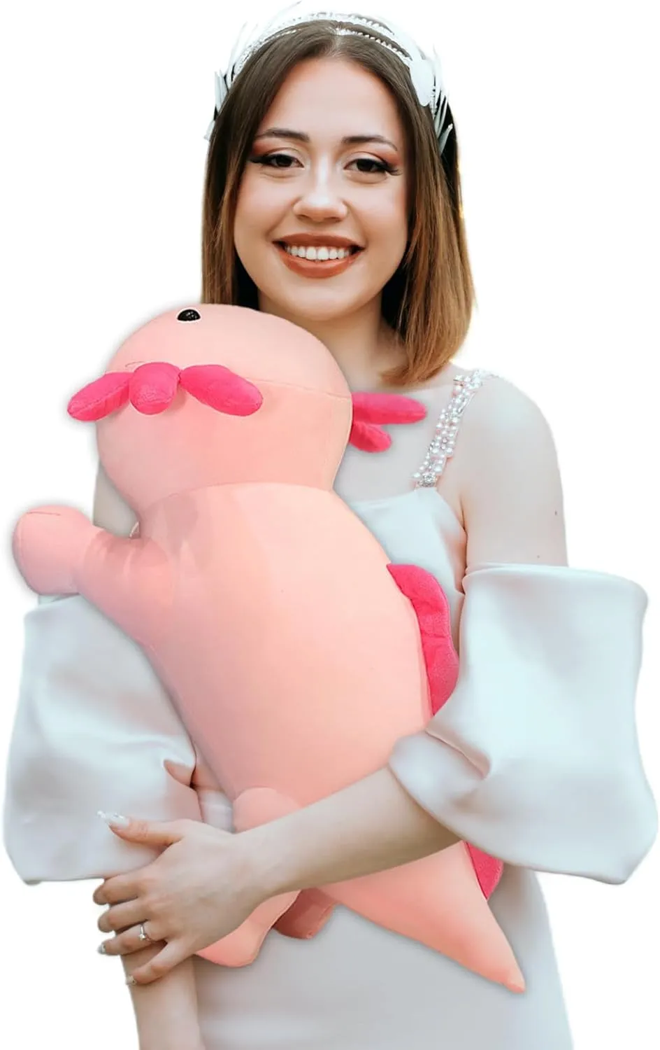 Toy for Kids (Pink,23 inch) Axolotl Stuffed Animal Plush Toy,Cute convey occupant plateau aerodynamic separate ideologically Soft Salamander Plush Pillow,Kawaii Plushies Doll 