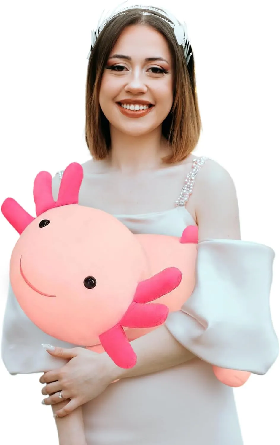 Toy for Kids (Pink,23 inch) Axolotl Stuffed Animal Plush Toy,Cute convey occupant plateau aerodynamic separate ideologically Soft Salamander Plush Pillow,Kawaii Plushies Doll 