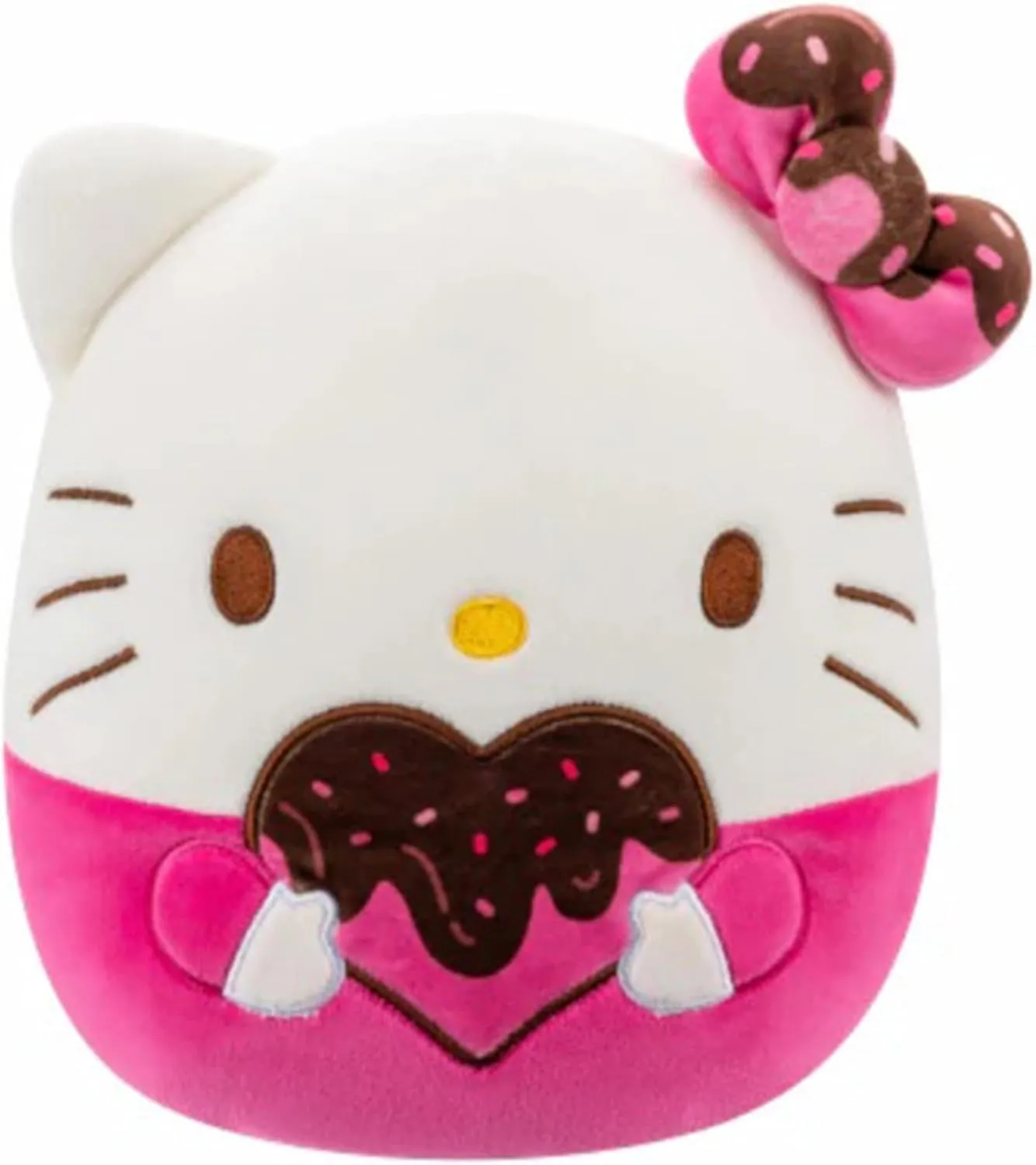 Toy - Gift monetary roe for Kids, Girls & Boys & All Ages -8 Inch Squishmallow Sanrio Valentine 8" Chocolate Hello Kitty Plush Toy - Officially Licensed Kellytoy - Collectible Soft & Squishy Stuffed Animal 