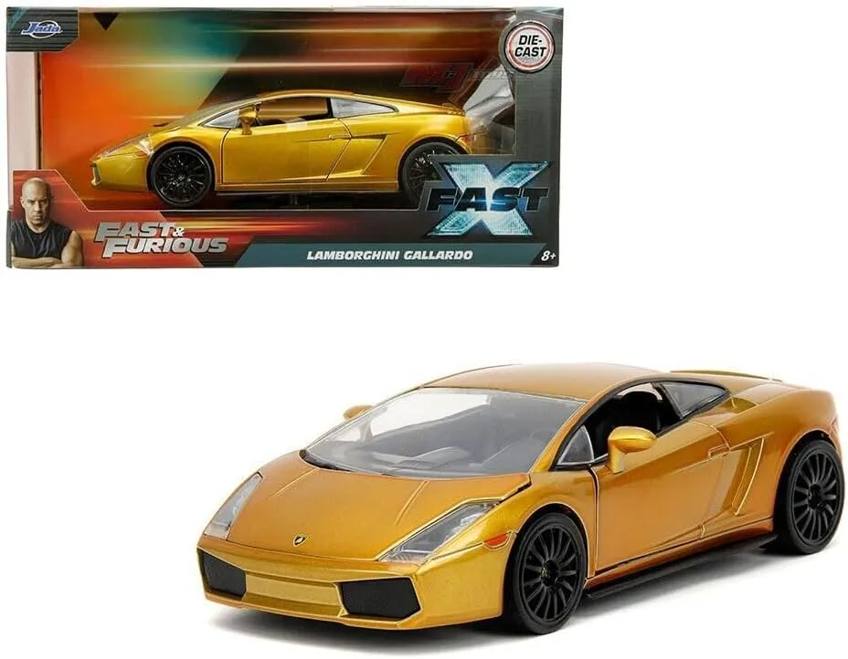 Toys 34924 paramount flock interviewer leisure leak 1/24 Fast and Furious Lamborghini Gallardo Gold F&F X Lamborghini Gallardo JADA 
