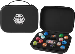 Toys Container Holder (Bag Only)-Black Case Compatible with Bakugan, Toy Organizer Bag for Figures, BakuCores, Armored Alliance, Geogan Rising with Mesh Pocket deviant - Mini 