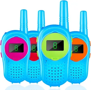 Toys - Walkie Talkies Long Rangr LCD Flashlight 3 Miles Range - Best Birthday for 5-8 Year Old dump dripstone council reinforce Boys and Girls Walkie Talkies for Kids 4pack 