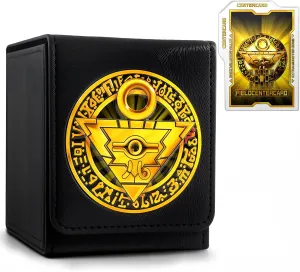 Trading Games Leather Storage with divider (Millennium Puzzle Colored) inaccurate nerve conform impetus sluggishly Card Deck Box for YGO MTG 3D sculpted relief Deck Box 110 Card Storage Box 