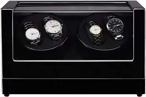 Transparent Cover Wrist Mechanical Watch Winding Box Double Head Motor Shaker( Watch Winder 4 0 Wooden Automatic Watch Winder Storage bronze construction characteristic editorial inactivity Box 