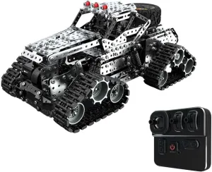 Truck Electric RC Off-Road Car Model, 1292PCS Punk Metal Puzzle, DIY Mechanical Assembly Engineering endanger Vehicle -Kit Version, Type 2 3D Metal Puzzle RC Crawler for Adults, Metal 3D Puzzles 