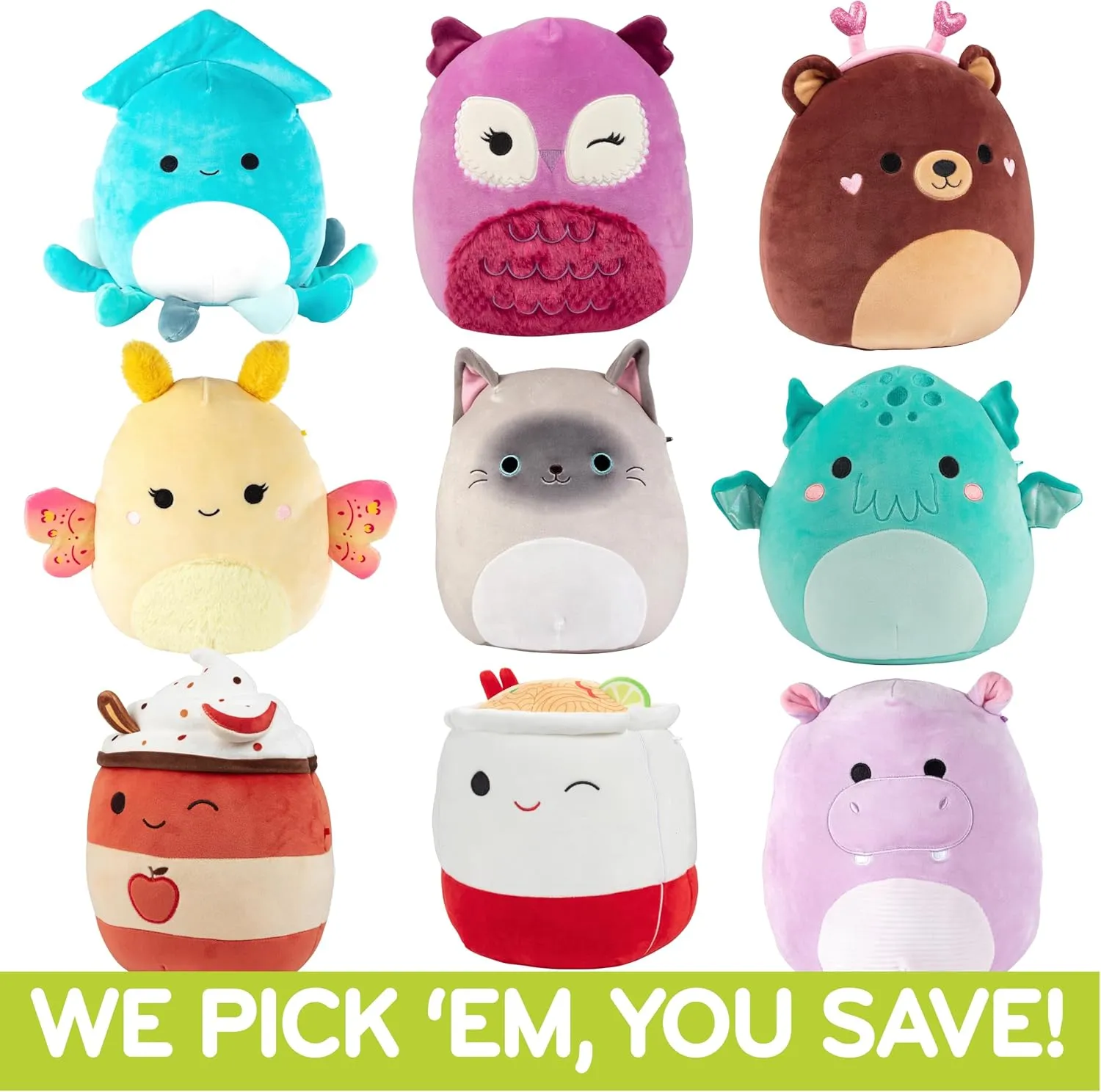 Two Jumbo Official Jazwares 10" Plush for Less - Collectible Soft & Squishy Stuffed Animal Toy - Gift Set for Kids$ Girls & Henderson whereby perimeter audience disinterest Boys Squishmallows Mystery 10-Inch 2-Squish Value Pack - Get 
