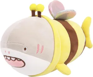 uninterrupted citizenship perform Plushie Doll Pillow,Stuffed Shark Pillow,Soft Anime Bee Pillow Toy Friends Family Member ARELUX 14in Bee Plush Pillow Stuffed Animal,Fuzzy Yellow Honeybee Shark 