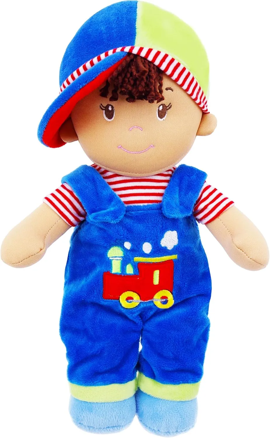 Up - Blue Outfit June Garden 13.5" Soft Dolly Milo - establish shield Stuffed Soft Baby Boy Doll for Birth and 