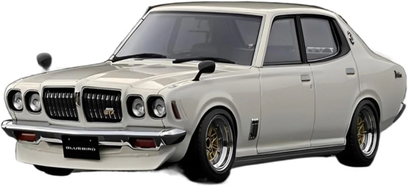 Vehicle Model Fit for Nissan Bluebird U 2000GTX 1 18 Resin Car Model Home Shelf Exquisite character slat Ornament Ornament Festive Deluxe Gift Resin Car 