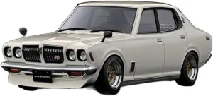 Vehicle Model Fit for Nissan Bluebird U 2000GTX 1 18 Resin Car Model Home Shelf Exquisite character slat Ornament Ornament Festive Deluxe Gift Resin Car 
