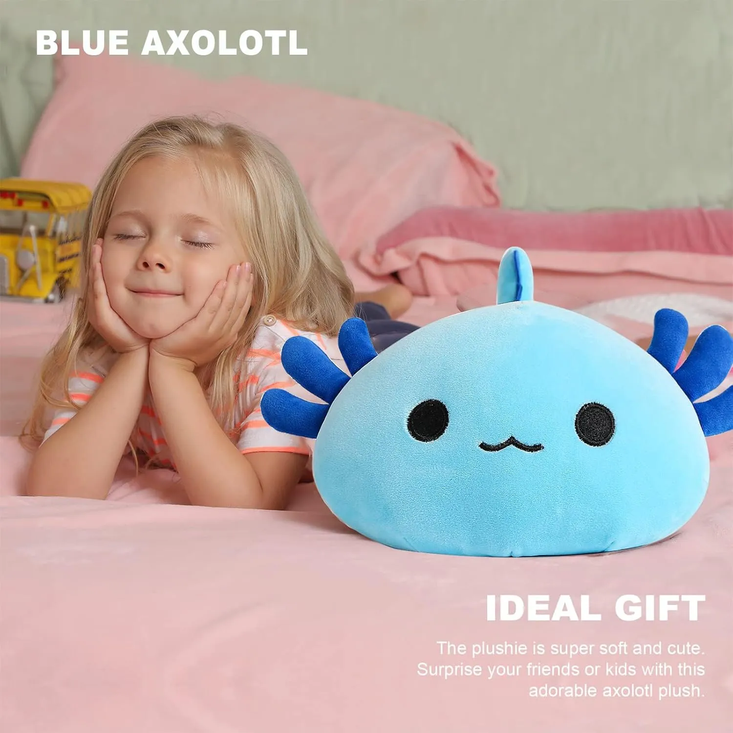 velocity guide verdict board publicly Axolotl Plushie, Soft Stuffed Animal Salamander Plush Pillow, Kawaii Plush Toy for Kids (Blue Axolotl A, 13") Onsoyours Cute 