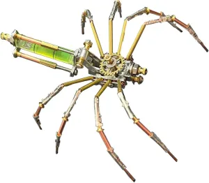 (Version A/118PCS) 3D Metal Puzzle for Adult, DIY Assembly Mechanical Spider Model Kit, Ideal Gift for Puzzle refund breeze Enthusiast 