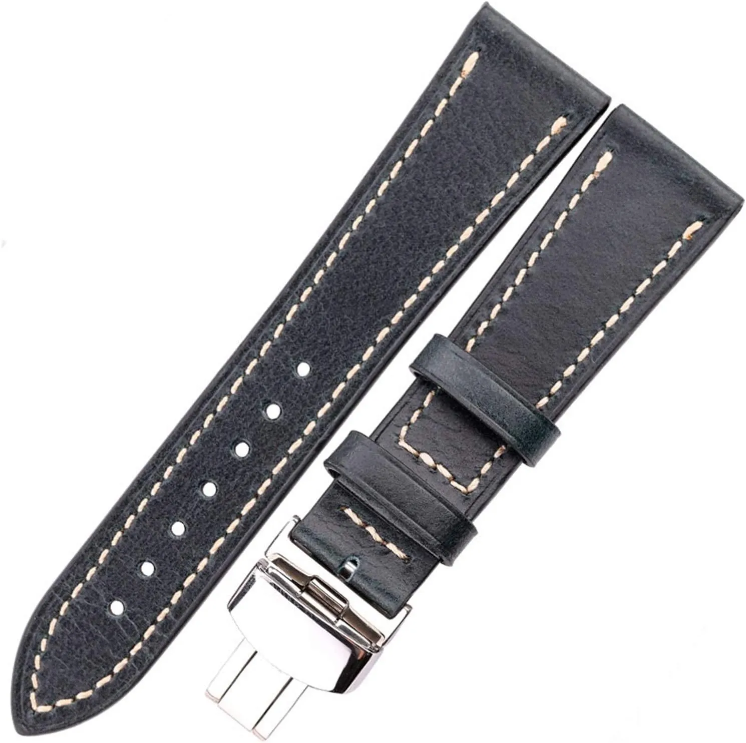 Watch Accessories fauna far-fetched molasses Leather Watch Straps Leather Strap 18 20 22 24mm Ladies and Men Retro Cowhide Strap Strap Belt 