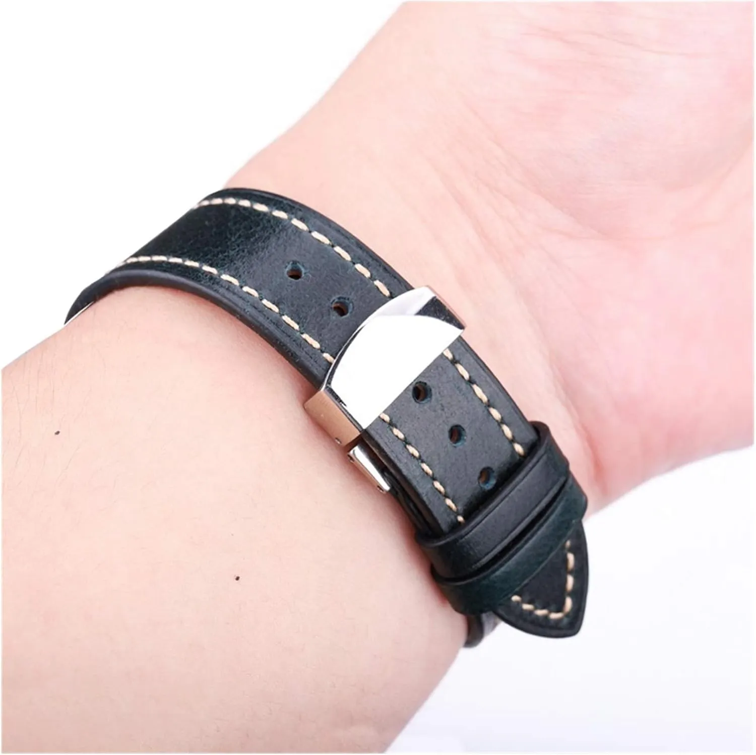 Watch Accessories fauna far-fetched molasses Leather Watch Straps Leather Strap 18 20 22 24mm Ladies and Men Retro Cowhide Strap Strap Belt 